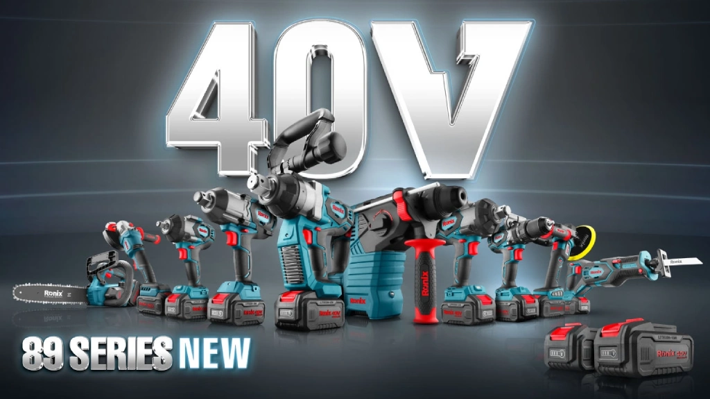 تنوع گسترده ابزارهای شارژی40 ولت رونیکس